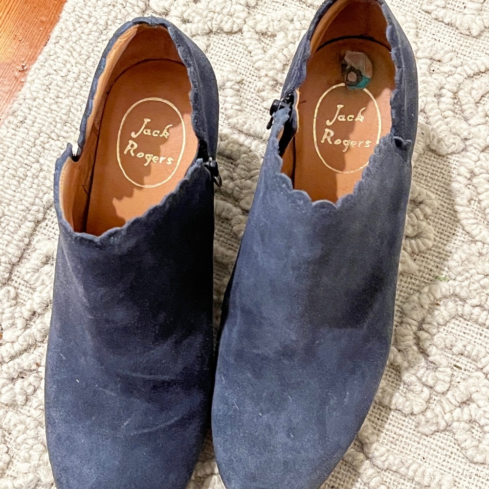 Jack Rogers suede high heels *only worn a few times*
